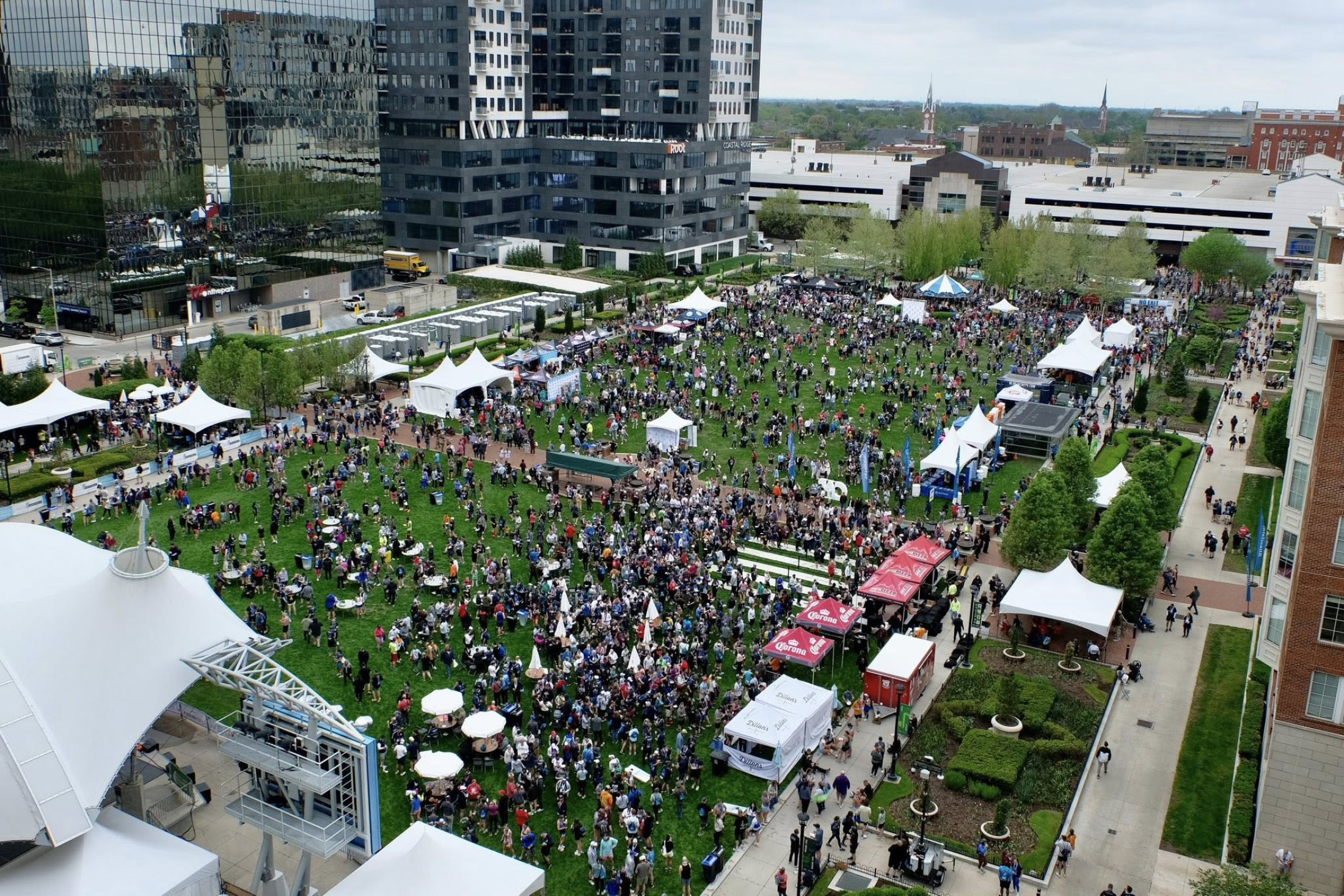 Byers Xtra Mile Finish Line Party at Columbus Commons